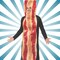 Bacon Strip Costume Funny Food Tunic One Piece Halloween Party Outfit